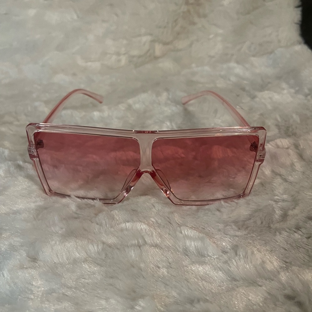 Pink Squared Glasses